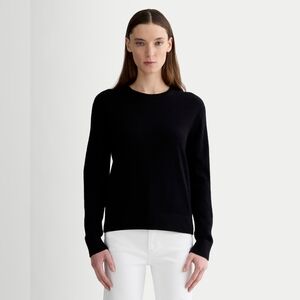 Everlane Classic Cashmere Crew Sweater Black Medium